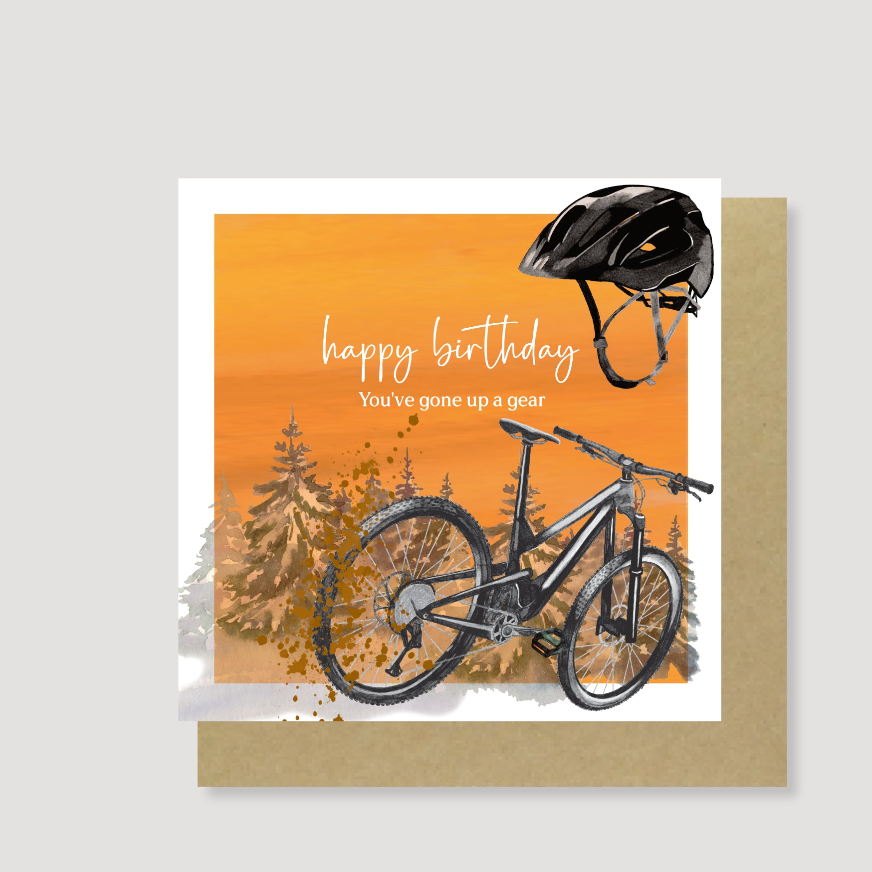 happy birthday mountainbiker Cycling card – Heather Trefusis Art Limited Baron Diamond Fahrradbörse Schwäbisch Gmünd 2026 Breite:Komfort – 21 cm based inks on heavy