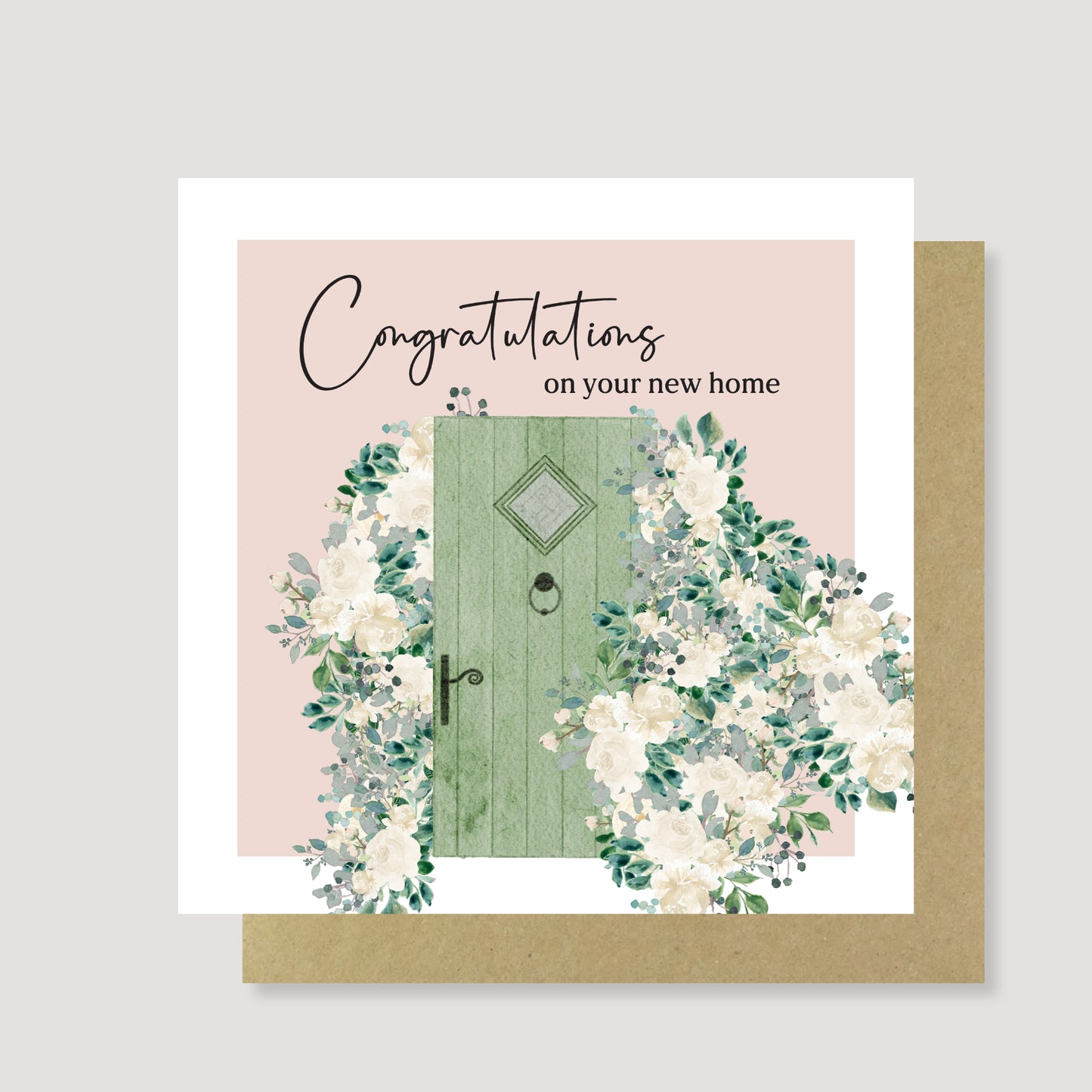 New Home green door card