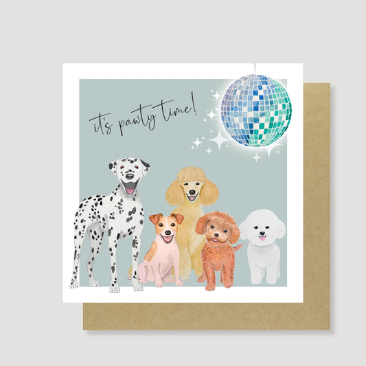It's pawty time card