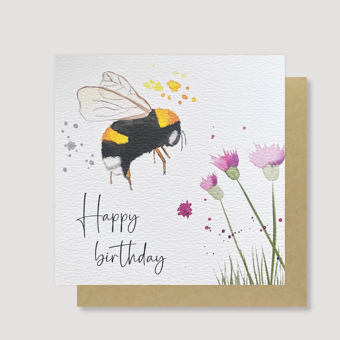 Bee birthday card