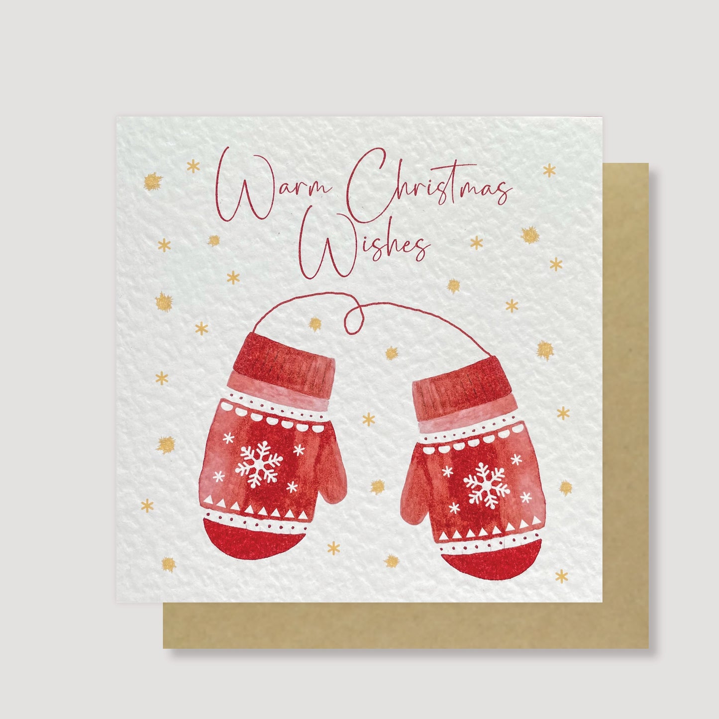 Warm Christmas Mittens card