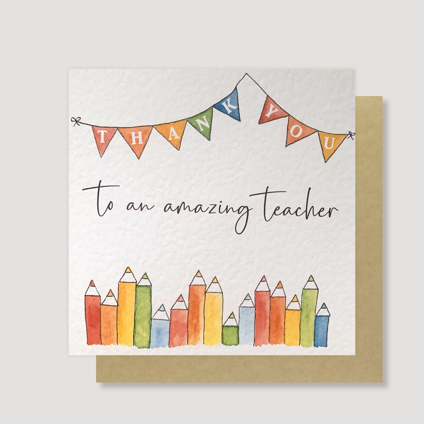 Thank You Teacher pencils card