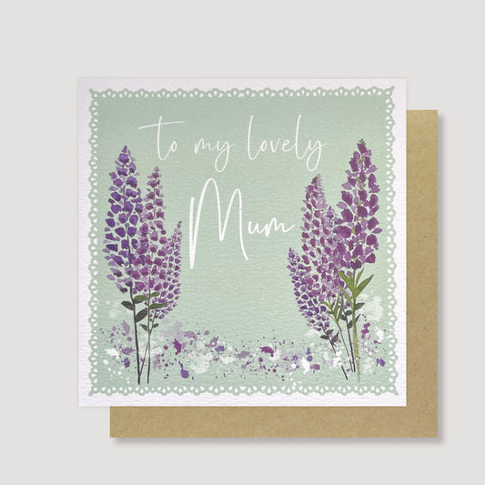 To my lovely Mum lavender card