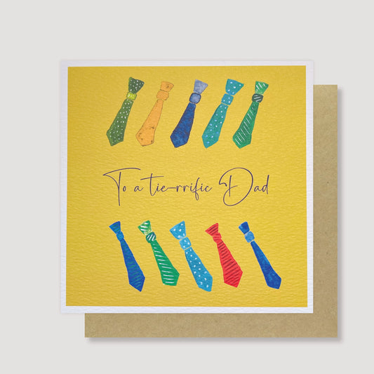 To a tie-rrific Dad card