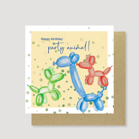 Party animal birthday card