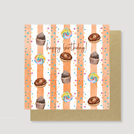 Sweet treats birthday card