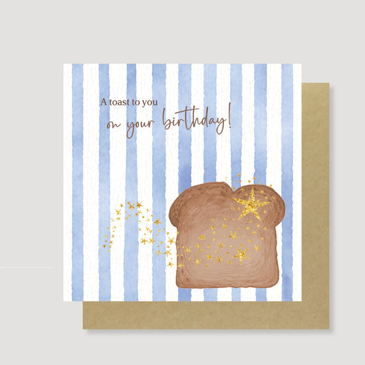 Toast birthday card