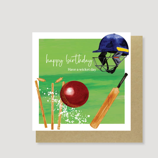 Cricket birthday card