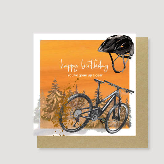 Cycling birthday card
