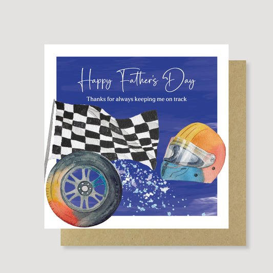 Racing Father's Day card
