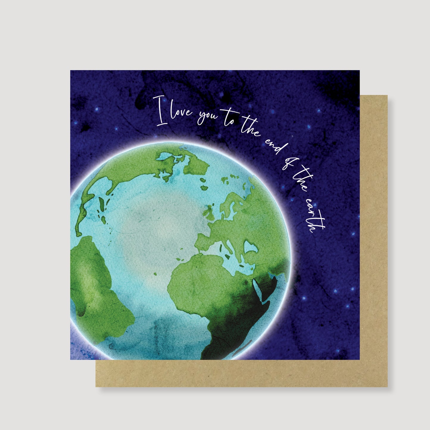 Love you to the end of the earth card