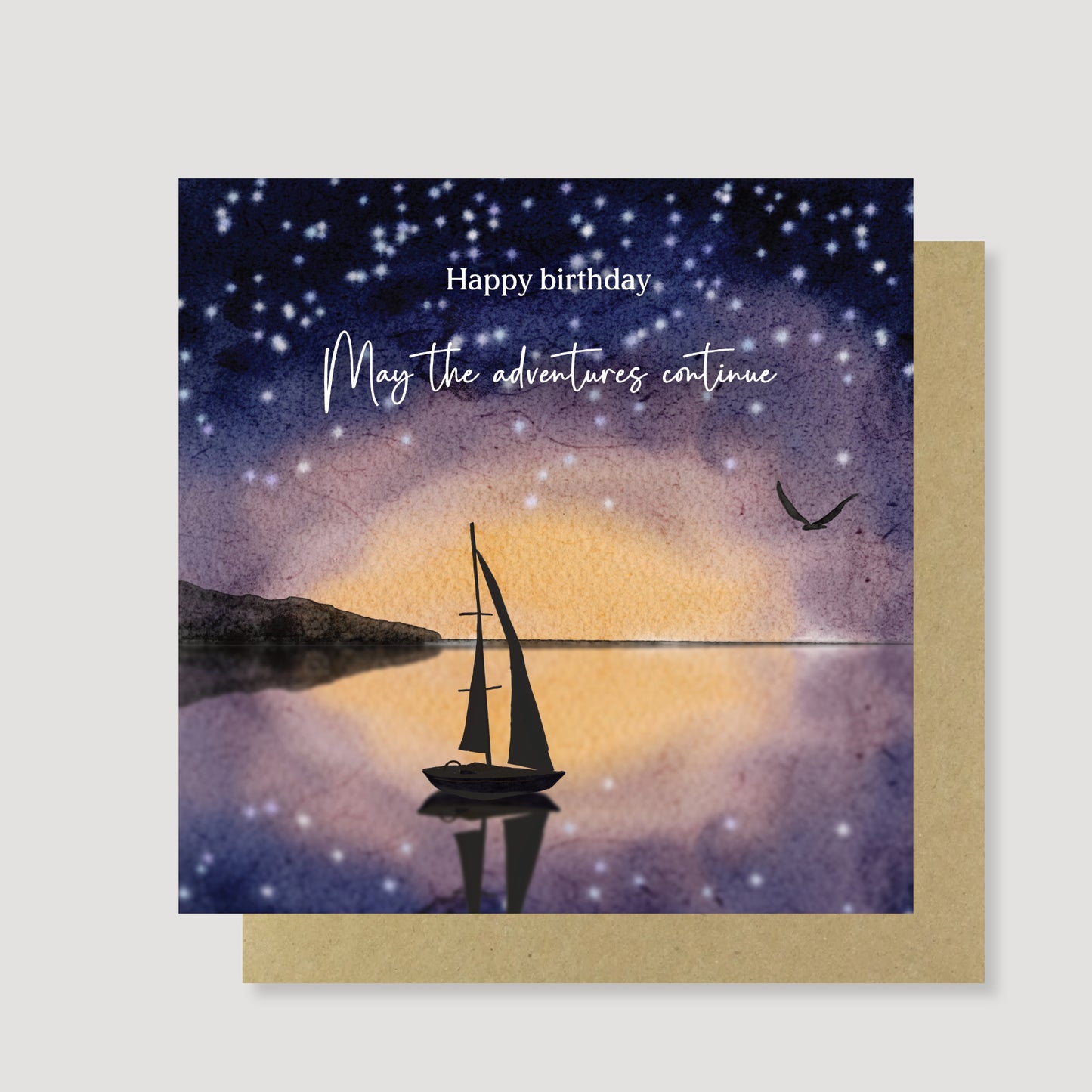 Birthday lake adventures card